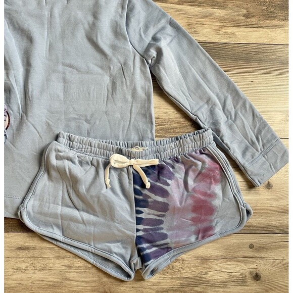 Girls Btween Hooded Sweatshirt And Shorts Size 10 NWT TIE DYE - Picture 4 of 11